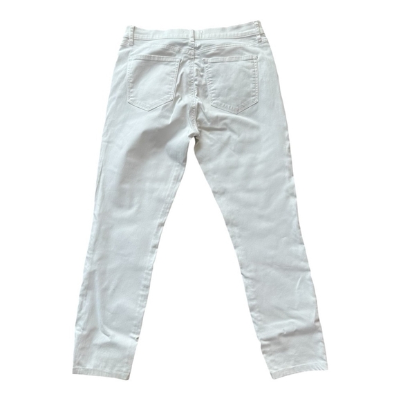 Women's Jeans White Cotton Jeans Ann Taylor LOFT Modern Skinny Jeans - Picture 4 of 6